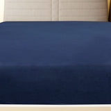 Vidaxl Fiches ajustées 2 ST Jersey 90x200 cm Coton Navy Bleu