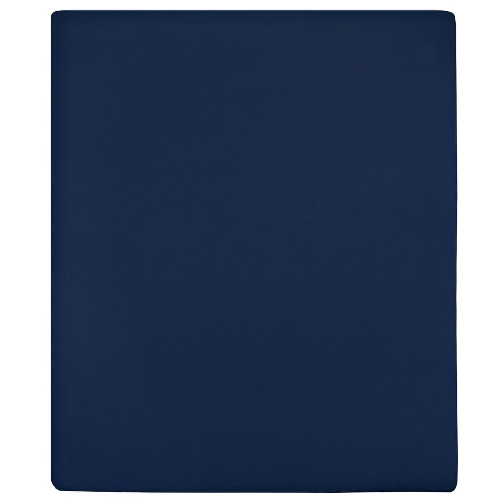 Vidaxl Foglio a monte maglia 100x200 cm Cotton Navy Blue