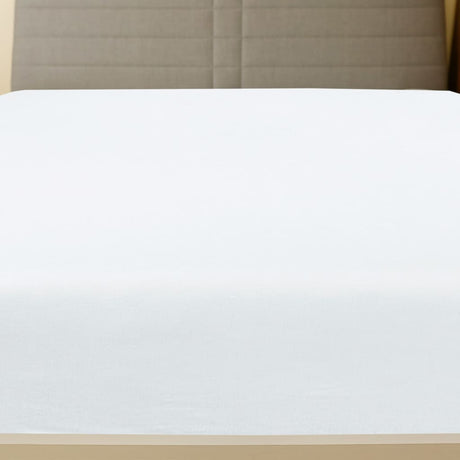 Vidaxl Maillot de tôle ajusté 90x200 cm Coton blanc