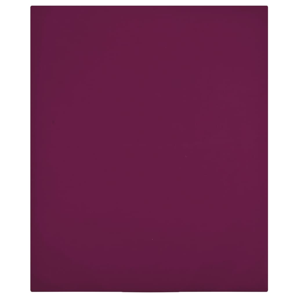 Vidaxl Fiches ajustées 2 St Jersey 90x200 cm Coton Bordeaux Red