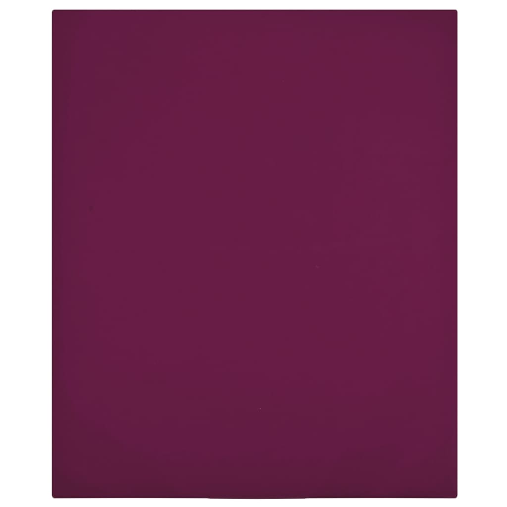 Vidaxl Fitted Sheet Jersey 100x200 cm bomuld Bordeaux rød