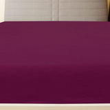 Vidaxl Fichets ajustés 2 ST Jersey 140x200 cm Coton Bordeaux Red