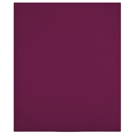 Vidaxl Fiches ajustées 2 St Jersey 160x200 cm Coton Bourgogne rouge