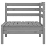 Vidaxl 3-delige loungeset massief grenenhout grijs