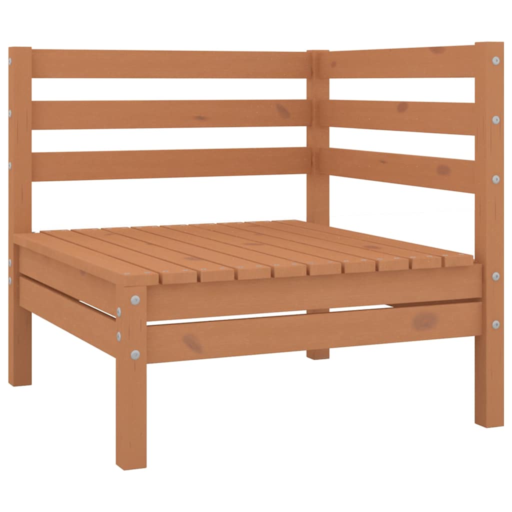 Vidaxl 4-delige loungeset massief grenenhout honingbruin