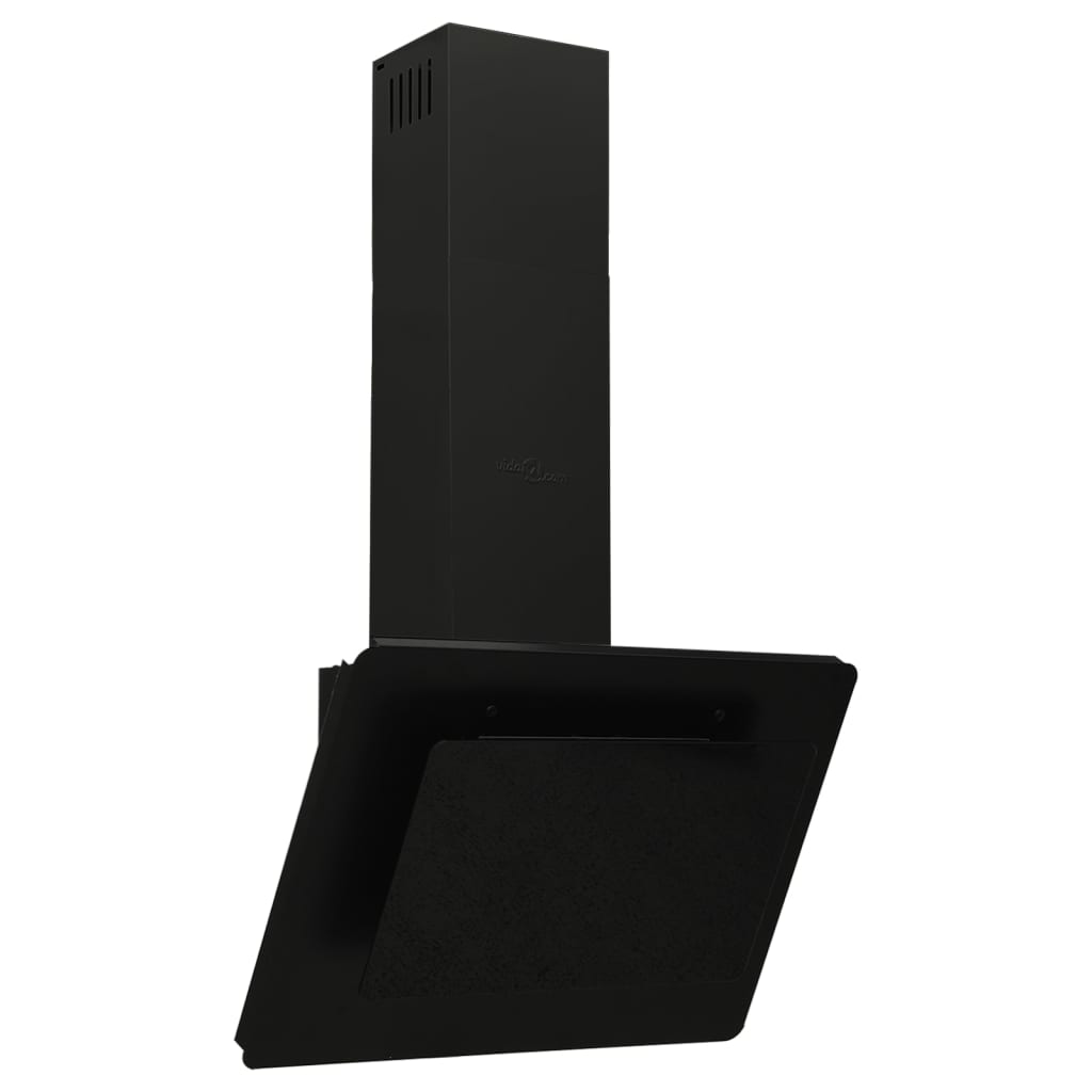 Vidaxl Wall Extractor Hood de 60 cm de acero inoxidable y vidrio endurecido negro