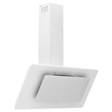 Capeur d'extracteur de paroi Vidaxl 90 cm en acier inoxydable et blanc durci blanc