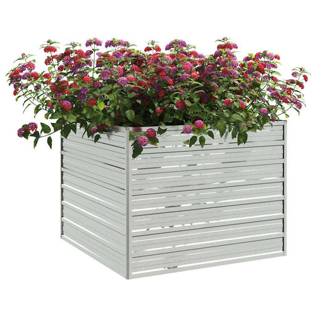 Vidaxl Planter surélevé 100x100x77 cm en acier galvanisé en acier