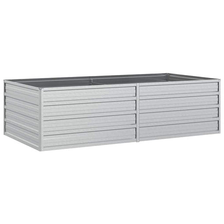 Vidaxl Planter surélevé 160x80x45 cm en acier galvanisé en argent