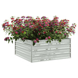 Vidaxl Planter surélevé 100x100x45 cm en acier galvanisé en acier