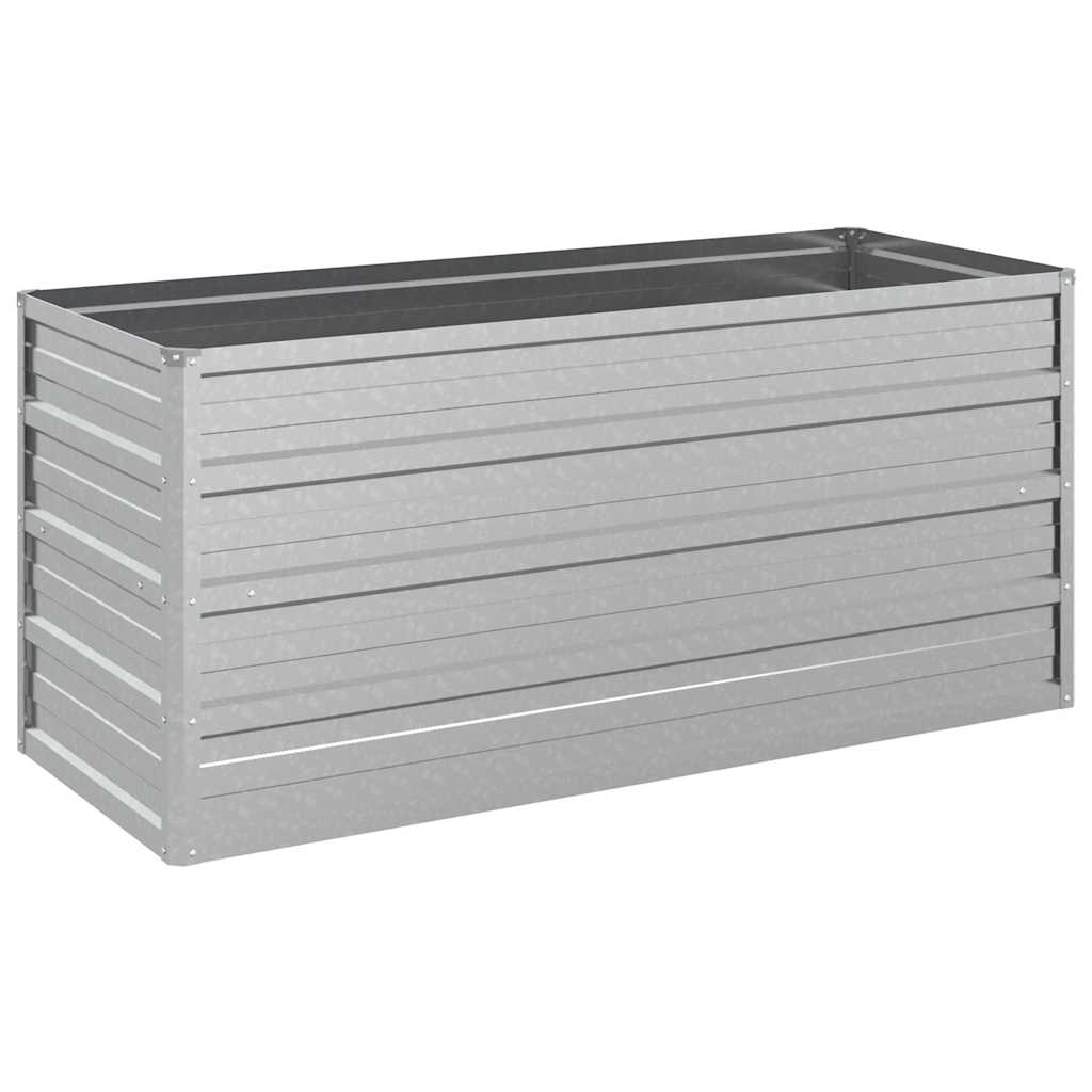 Spanter Vidaxl zvedl 100x40x45 cm galvanizované ocelové stříbrné stříbrné