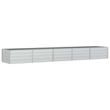 Vidaxl Planter surélevé 400x80x45 cm en acier galvanisé en acier