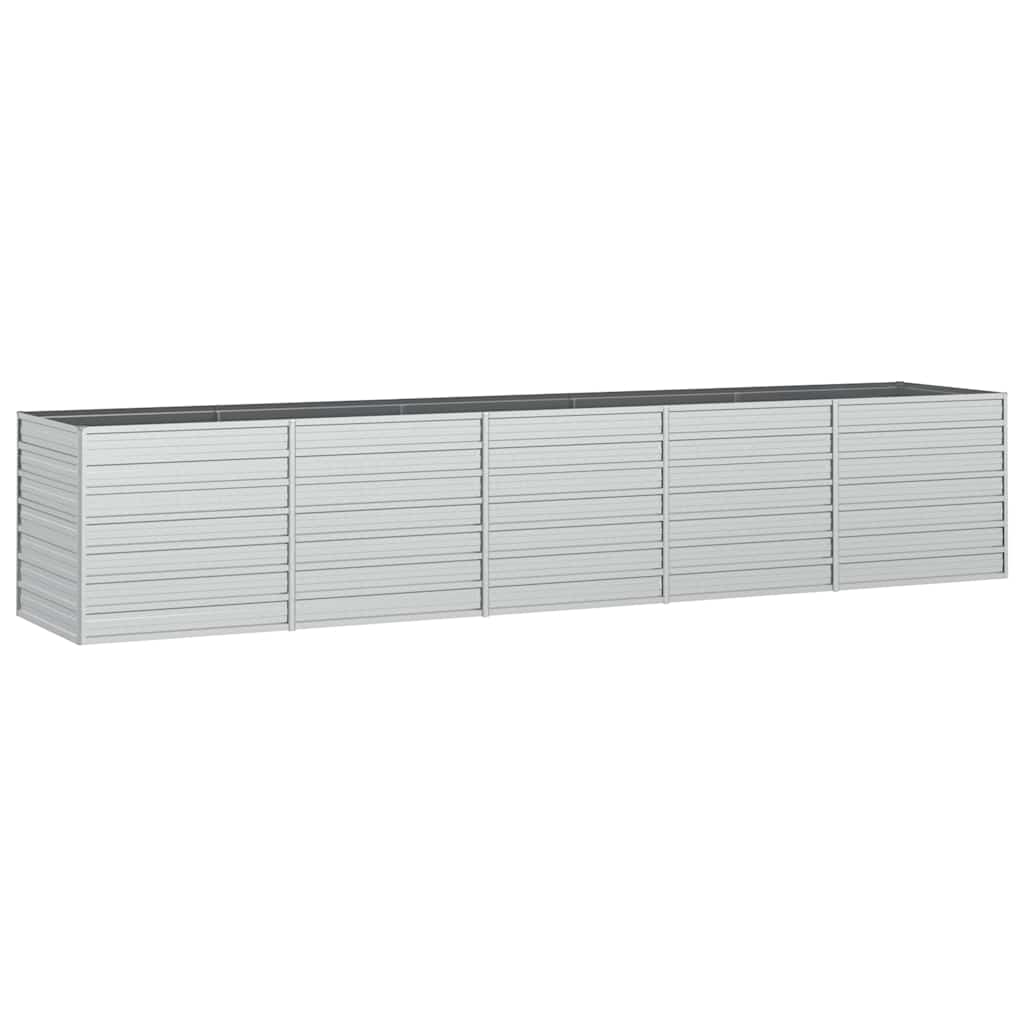 Vidaxl Planter surélevé 400x80x45 cm en acier galvanisé en acier