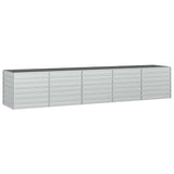 Vidaxl Planter surélevé 400x80x45 cm en acier galvanisé en acier