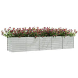 Vidaxl Planter surélevé 400x80x45 cm en acier galvanisé en acier