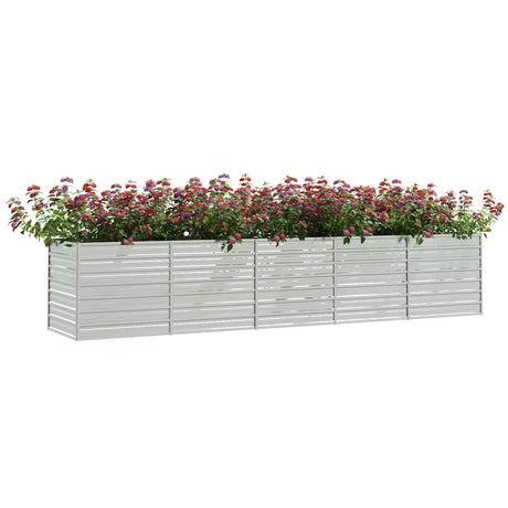 Vidaxl Planter surélevé 400x80x45 cm en acier galvanisé en acier