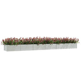 Vidaxl Planter surélevé 600x80x45 cm en acier galvanisé en acier