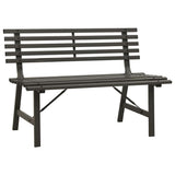 Vidaxl tuinbank 110 cm staal zwart
