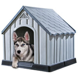 Vidaxl Dog Loft 92x87x91 cm plastgrå