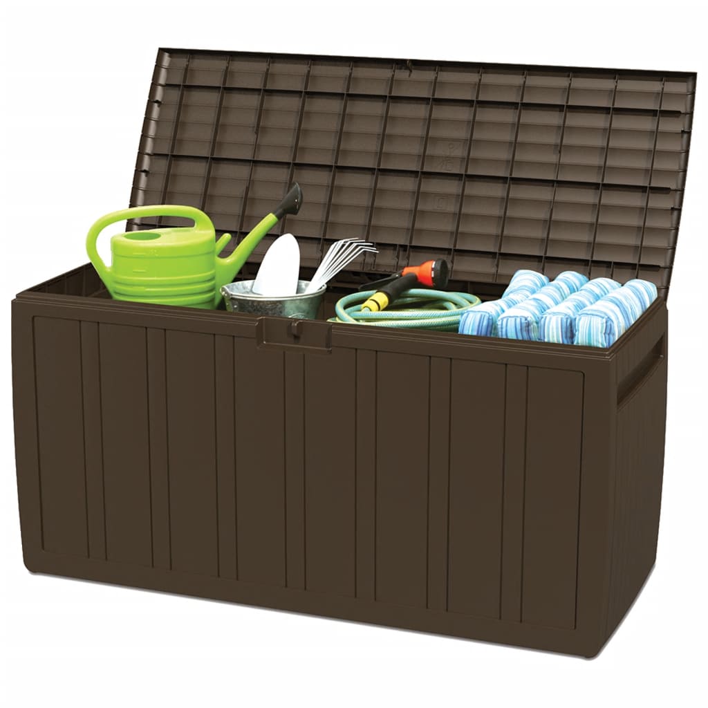 Vidaxl Këssenbox 117x45.5x57,5 cm 270 l brong