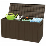 Vidaxl kussenbox 117x45,5x57,5 cm 270 l bruin