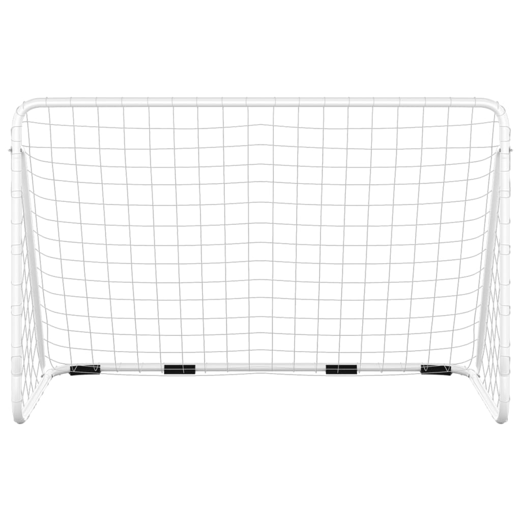 Fotbalový branku Vidaxl s net 180x90x120 cm Steel White