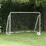 Vidaxl fodboldmål med NET 180x90x120 cm stålhvide