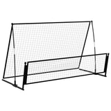 Vidaxl Football Rebounder Football Goal 2-in-1 202x104x120 cm de acero