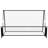 Vidaxl Football Rebounder-Fußballtor 2-in-1 202x104x120 cm Stahl