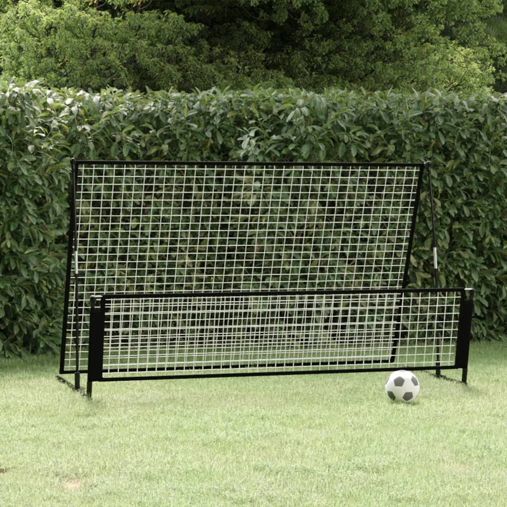 Vidaxl Football Rebounder nogometni cilj 2-in-1 202x104x120 cm jeklo