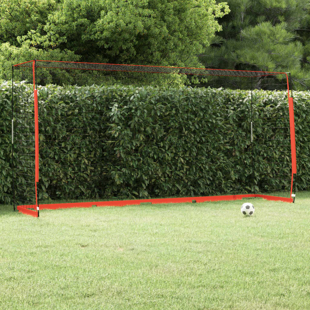 Vidaxl football goal 366.5x91x183 cm steel