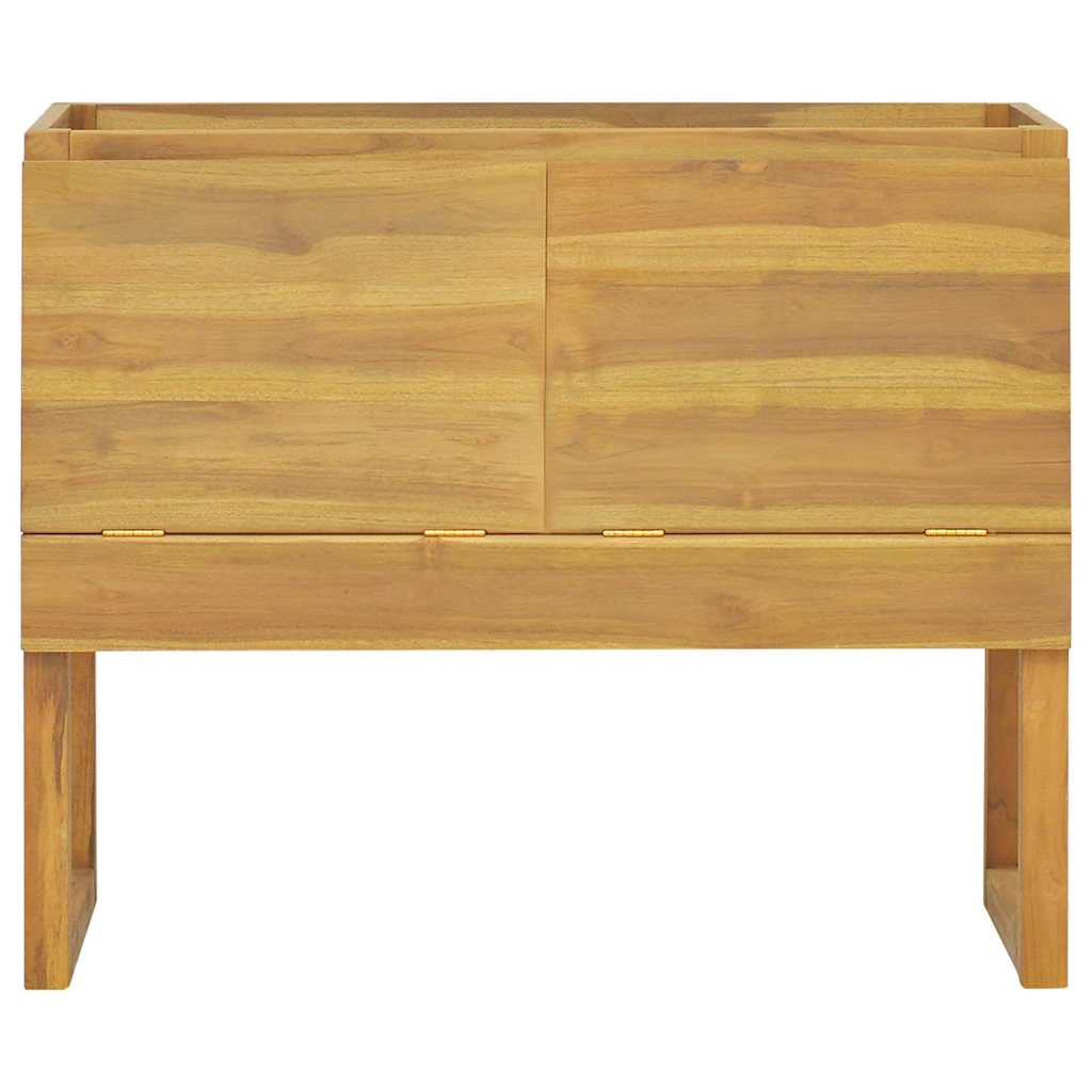 Vidaxl badkamerkast 90x40x75,5 cm massief teakhout