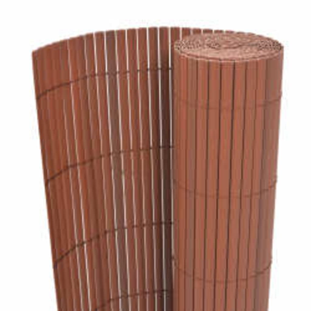 Vidaxx clôture de jardin double face 110x400 cm marron
