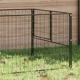 Vidaxxl niche pour chien 5 m² acier noir