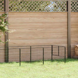 Vidaxxl niche pour chien 5 m² acier noir