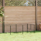 Vidaxl chien Kennel 5 m² en acier noir