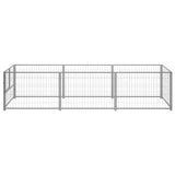 Vidaxl Dog Kennel 3 m² Steel silver colored