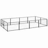 Vidaxxl niche pour chien 8 m² acier noir
