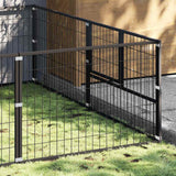 Vidaxxl niche pour chien 8 m² acier noir
