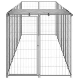 Vidaxl Dog Kennel 4.84 m² Steel silver colored