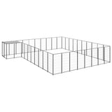 VidaXL Dog Kennel 25.41 m² Steel Black