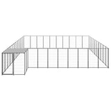 VidaXL Dog Kennel 31.46 m² Steel Black