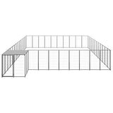 VidaXL Dog Kennel 37.51 m² Steel Black