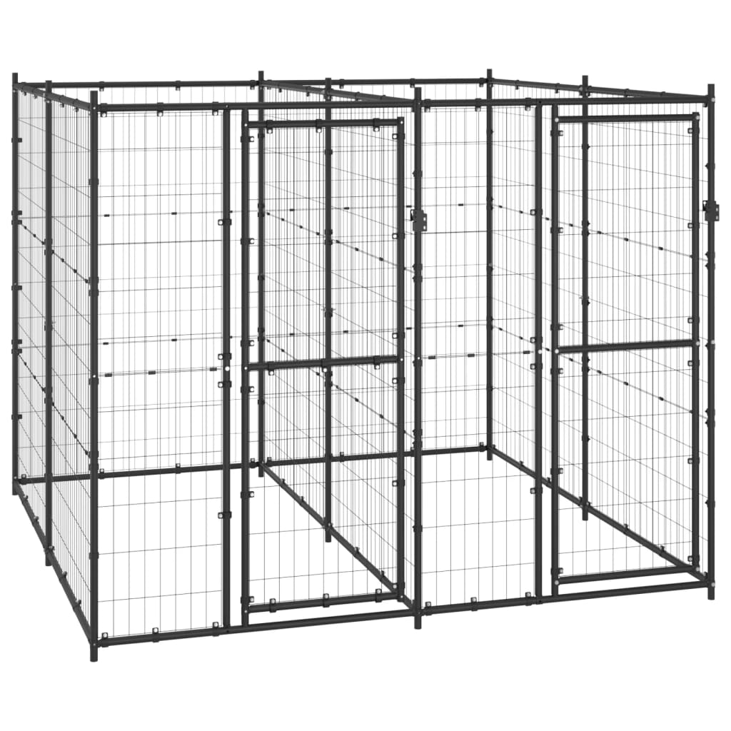 Vidaxl Dog Kennel 4,84 m² Steel