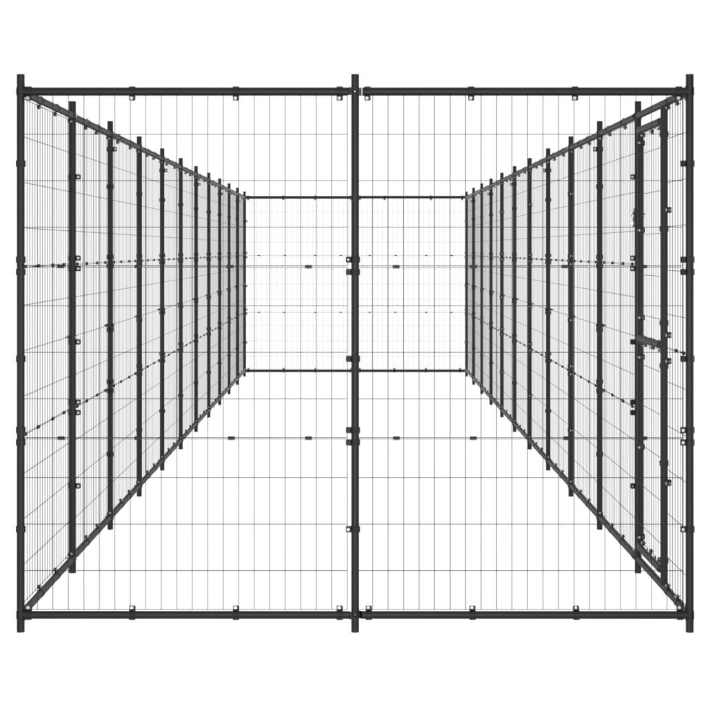 VidaXL Dog Kennel 26.62 m² Steel