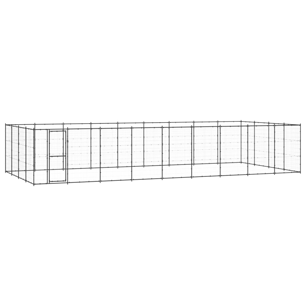 Vidaxl Dog Kennel 43,56 m² Steel