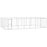 VidaXL Dog Kennel 33.88 m² Galvanized Steel