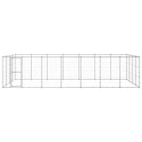 VidaXL Dog Kennel 33.88 m² Galvanized Steel