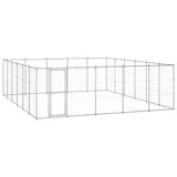 VidaXL Dog Kennel 36.3 m² Galvanized Steel