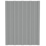 Střešní panely Vidaxl 12 ST 60x45 cm Galvanizovaná ocel šedá